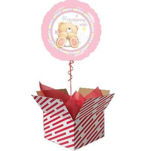 Forever Friends Pink Christening Balloon