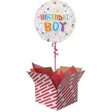 Birthday Boy Swirls Balloon