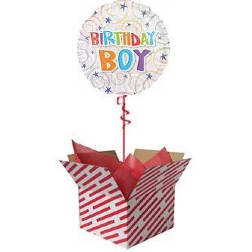 Birthday Boy Swirls Balloon