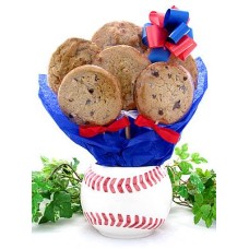 Baseball Gift Gluten Free Cookie Bouquet (1/2 Dozen)