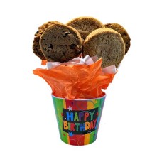 Happy Birthday Gourmet Gluten Free Cookie Planter Gift (1/2 Dozen)