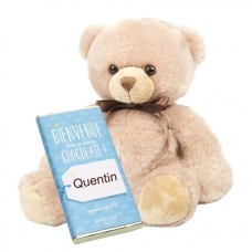 Teddy Bear And Boy Birth Tablet