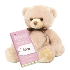 Teddy Bear And Girl Birth Tablet