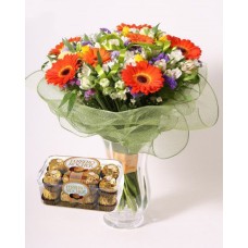 Flowers Bouquet ROMANCE + gift (Small)