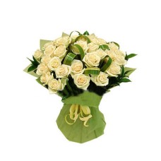 Bouquet of 35 white roses
