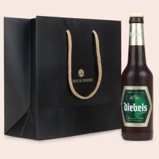 Beer bottle with chocolate