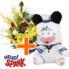Hello Spank Sailor 30cm + Flowers (Classic Composition)