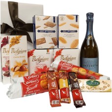 Delicious Belgian gift package to enjoy with Prosecco