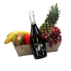 Fruit basket +/- 4 kg with Italian bubbles