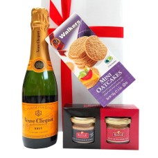 Small Bottle Of Veuve Clicquot With Foie Gras