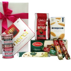 Thanks Candy Package With Cookies, Balls Of Chocolate And Nougat