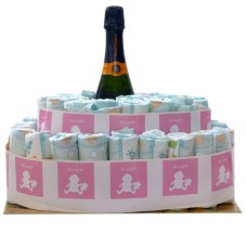 Pamper Cake It'S A Girl With Veuve Clicquot