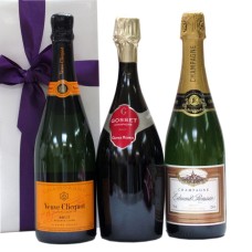 Trio Of Bubbles Veuve Clicquot Gosset And E. Roussin