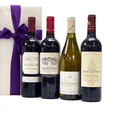 Four French Top Wines As A Promotional Gift