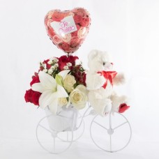 Floral Arrangement With Bike