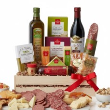 Ultimate Meat And Cheese Wooden Gift Crate
