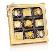 New Baby Chocolate Dipped Mini Crizpy - Window Gift Box of 9