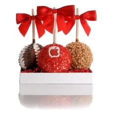 Logo Caramel Chocolate Apples- Gift Set of 3