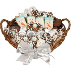 12" LARGE WINTER EDITION GOURMET GIFT BASKET