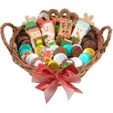 12" LARGE CHRISTMAS EDITION GOURMET GIFT BASKET