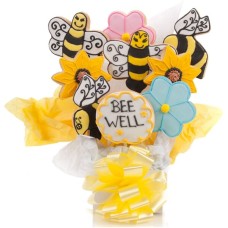 Bee Well Cookie Bouquet (7 Cookies)