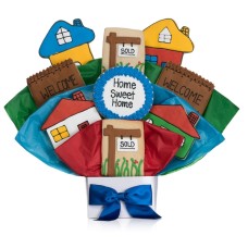 NEW ! Home Sweet Home Cookie Bouquet (7 Cookies)