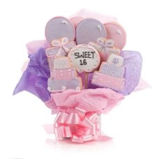Sweet Sixteen Cookie Bouquet (5 Cookie Count)