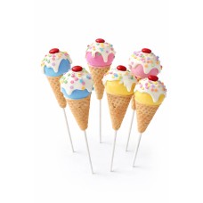 Ice Cream Cone Cake Pops- Set/6