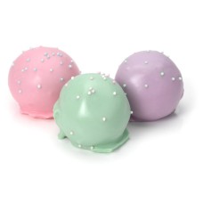 Lovely Pastel Belgian Truffle Cake Bons