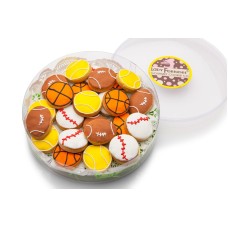 MINI SUGAR SHORTBREAD COOKIE ACETATE- SPORTS ASSORTED