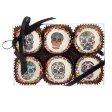 Edible Print (TM) Dia de los Muertos Clear Box of 6 Oreos