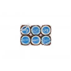 Edible Print (TM) Winter Clear Box of 6 Oreos