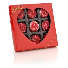 Heart Sprinkles Chocolate Dipped Oreos® Box Of 9