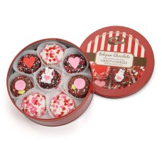 Valentines Day Hand Dipped & Decorated Sandwich Cookie- Tin of 16