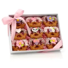 Mother's Day Chocolate Dipped Pretzel Twists, Clear View Gift Box of 9