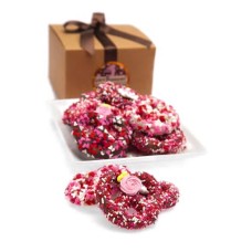 Romantic Belgian Chocolate Pretzel Twists Gourmet Gift Box