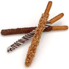 Classic Chocolate and Caramel Pretzel Wands