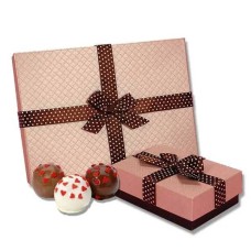 Romantic Belgian Truffle Cake Bons- Candy Box of 9