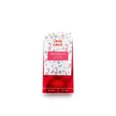 Candy Cane White Chocolate Bar -4 Pack, 3.5 oz Each, Handcrafted with Crushed Peppermint & Organic White Chocolate, Perfect for Holiday Gifting
