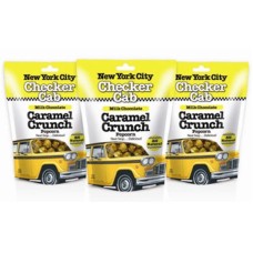 NYC Checker Cab Popcorn -Milk Chocolate Caramel Crunch, 3 Bag Set