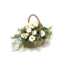 Whity Flower Basket