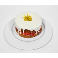 Iced Lemon Strawberry Cake