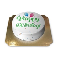 Happy Birthday Cake, Green