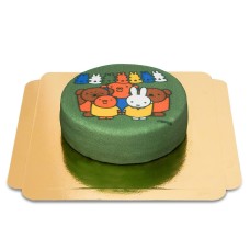 Miffy cake green (Small (18 cm(6-8 pieces)))