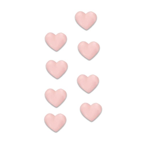 Pink sugar heart (8 pieces)