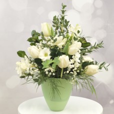 Snow-white bouquet of flowers