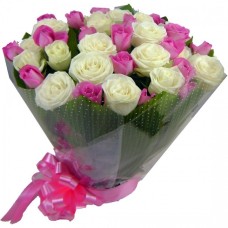 Pink and White Roses (Small)