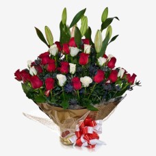 Red & White Roses