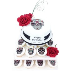 Day of The Dead Cake Tower
