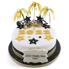 Happy New Year Cake (8 Inch Serves 20)